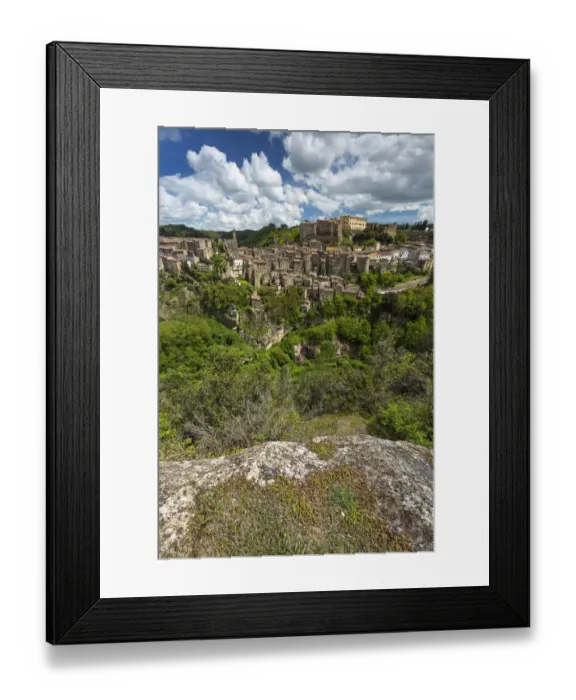 Framed Print : Look out. Sorano is a town and comune in the province of Grosseto, southern Tuscany Framed Print : Look out. Sorano is a town and comune in the province of Grosseto, southern Tuscany