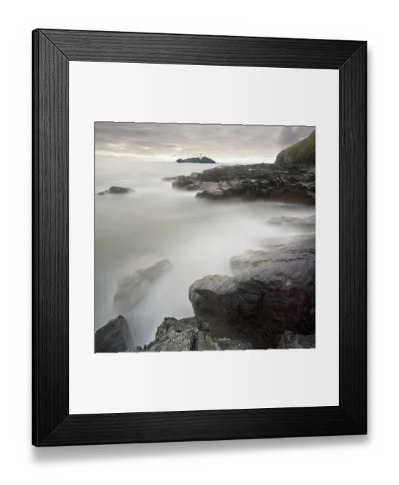 Framed Print : Destiny. Godrevy lighthouse north cornwall Framed Print : Destiny. Godrevy lighthouse north cornwall