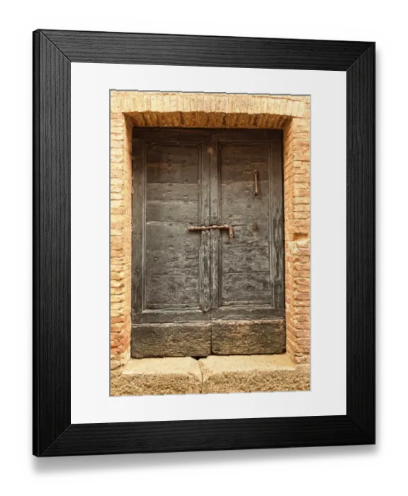 Framed Print : This Way. Rustic doorway Siena Tuscany Italy Framed Print : This Way. Rustic doorway Siena Tuscany Italy