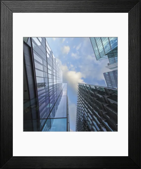 Framed Print : Shapes. UK, London, the financial district, one of the modern masterpieces