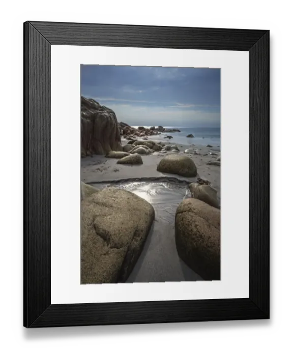 Framed Print : Rocks and ocean Framed Print : Rocks and ocean