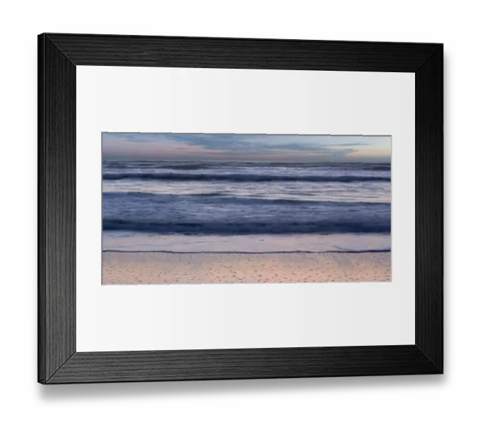 Framed Print : Whisper. Sun setting at high tide on a isolated beach in Cornwall Framed Print : Whisper. Sun setting at high tide on a isolated beach in Cornwall
