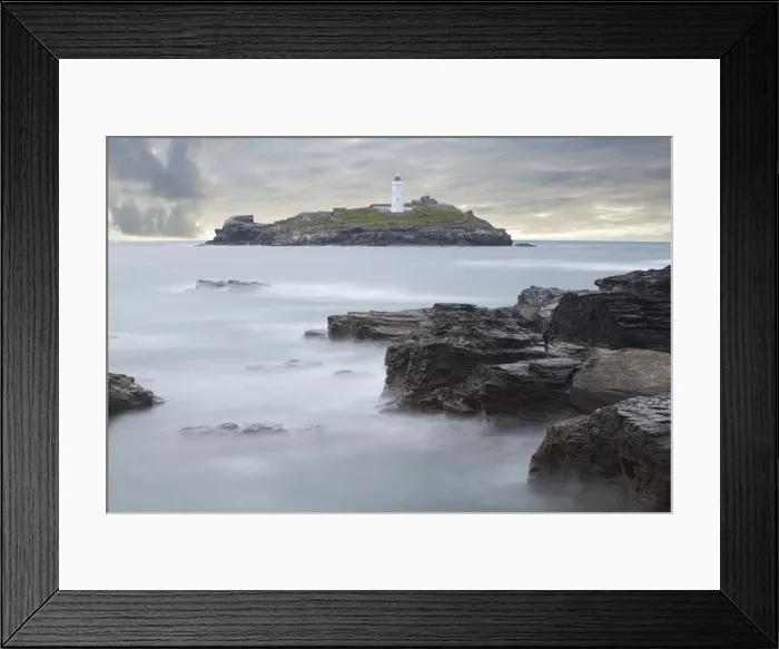 Framed Print : Godrevy Lighthouse Framed Print : Godrevy Lighthouse