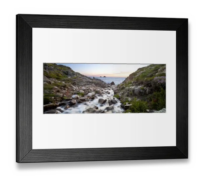 Framed Print : Sisters. Sea crashing into rocks in Nanven bay, Cote Valley, Cornwall Framed Print : Sisters. Sea crashing into rocks in Nanven bay, Cote Valley, Cornwall