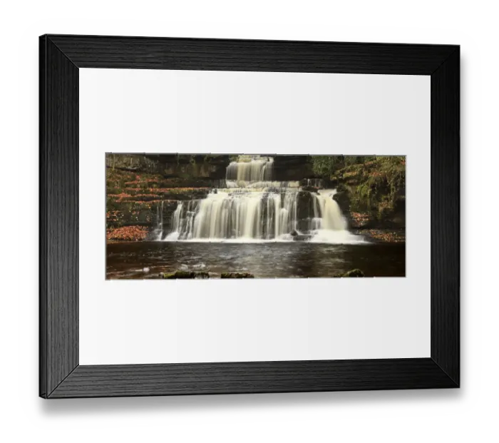 Framed Print : Waterfall into river Framed Print : Waterfall into river