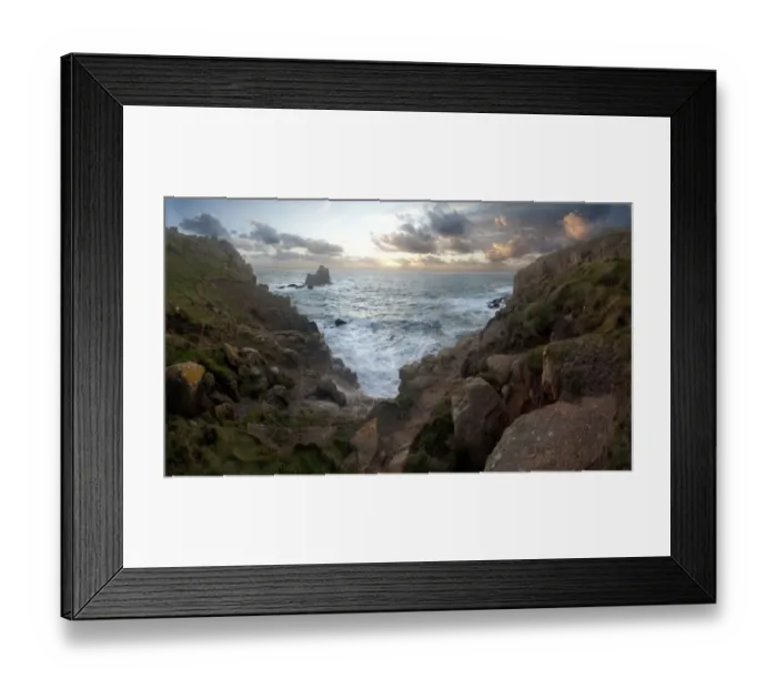 Framed Print : Lands end cornwall Framed Print : Lands end cornwall