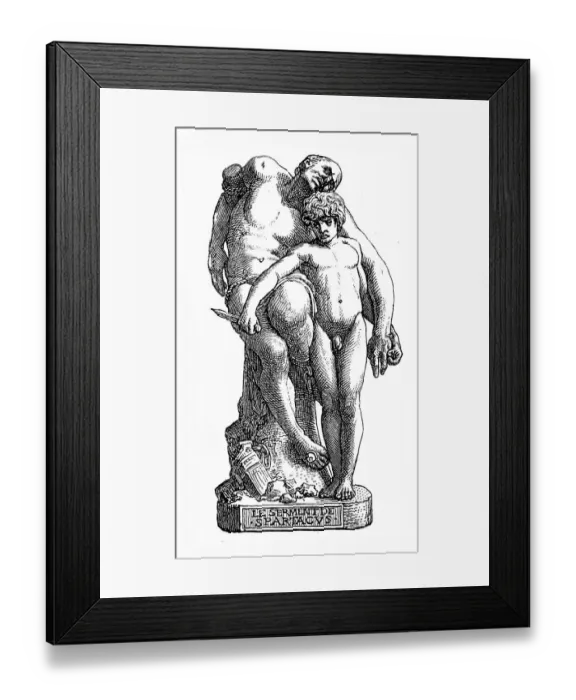 Framed Print : The Oath of Spartacus, Louis-Ernest Barrias Framed Print : The Oath of Spartacus, Louis-Ernest Barrias