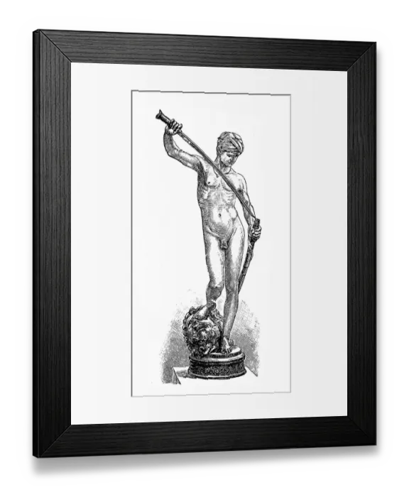Framed Print : David by Antonin Mercie Framed Print : David by Antonin Mercie