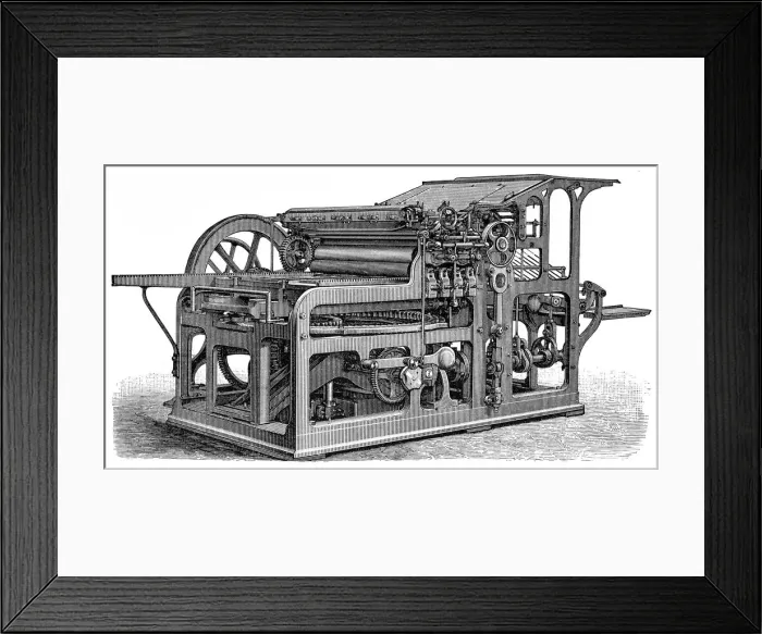Framed Print : Simple quick press (Konig & Bauer) Framed Print : Simple quick press (Konig & Bauer)