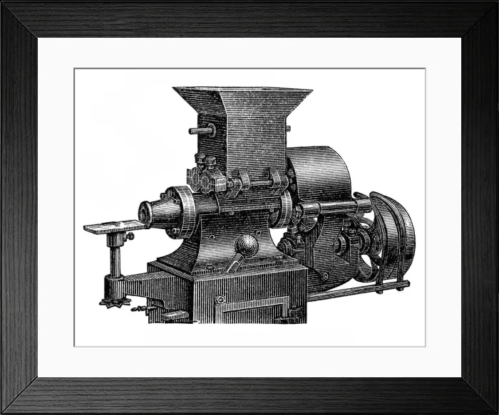 Framed Print : Chocolate making machine, Venting machine Framed Print : Chocolate making machine, Venting machine