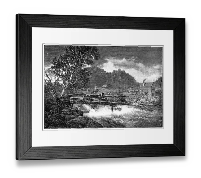 Framed Print : Norwegian waterfall Framed Print : Norwegian waterfall