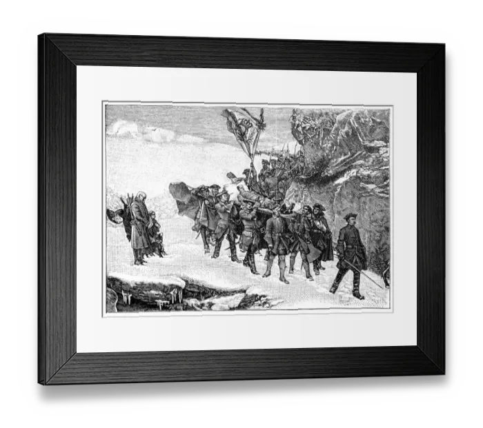 Framed Print : The body of Charles XII is carried to Sweden