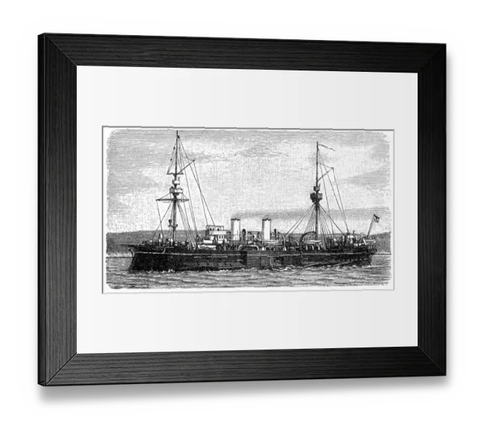 Framed Print : Older Casematt ship