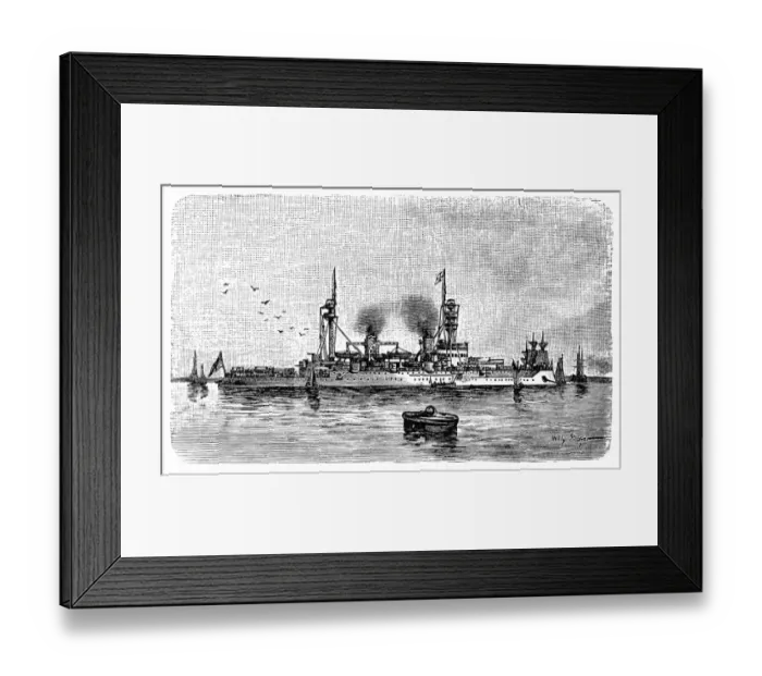 Framed Print : Modern battleship mixed system Framed Print : Modern battleship mixed system