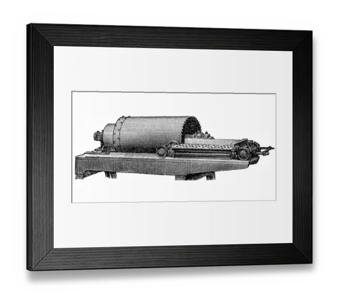 Framed Print : Cylinder saw Framed Print : Cylinder saw