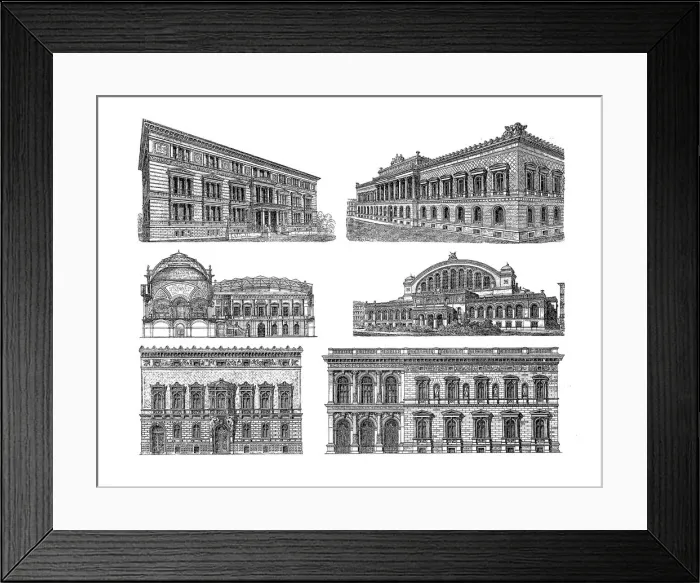 Framed Print : Buildings in Berlin Framed Print : Buildings in Berlin