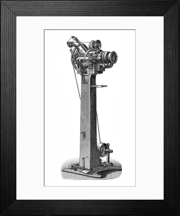 Framed Print : Footwear manufacturing, frame piercing machine Framed Print : Footwear manufacturing, frame piercing machine