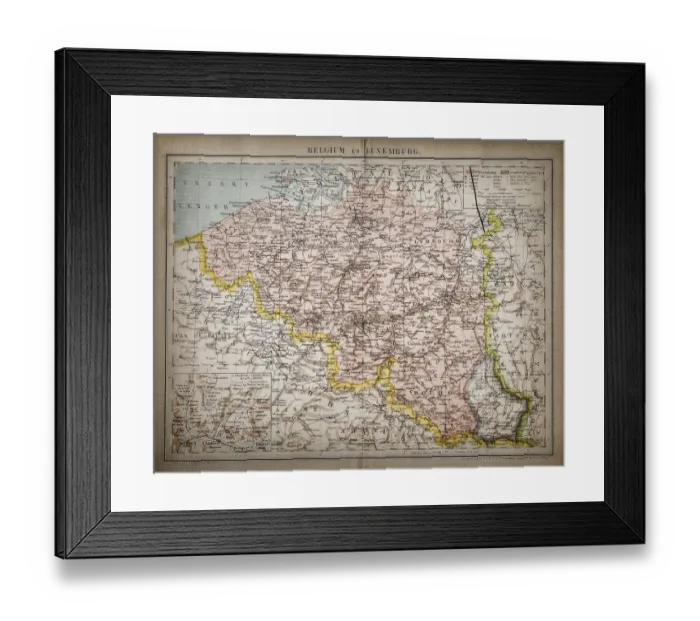 Framed Print : Belgium and Luxembourg Framed Print : Belgium and Luxembourg
