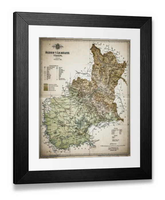 Framed Print : Bereg County, Kingdom of Hungary Framed Print : Bereg County, Kingdom of Hungary