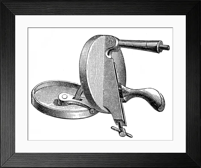 Framed Print : Footwear manufacturing tool Framed Print : Footwear manufacturing tool
