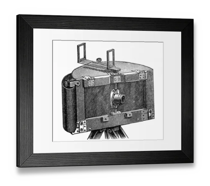 Framed Print : Moessard Cylindroscope camera of 1889 Framed Print : Moessard Cylindroscope camera of 1889