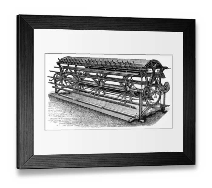 Framed Print : Yarn haspel machine Framed Print : Yarn haspel machine