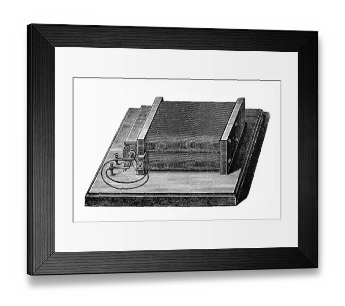 Framed Print : First dynamo machine, Siemens 1856 Framed Print : First dynamo machine, Siemens 1856