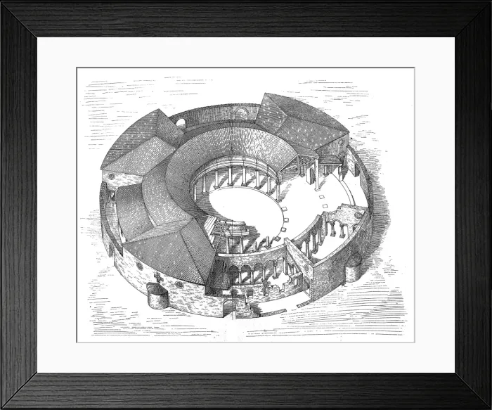 Framed Print : The Basilica of St. Stephen in the Round on the Celian Hill Framed Print : The Basilica of St. Stephen in the Round on the Celian Hill