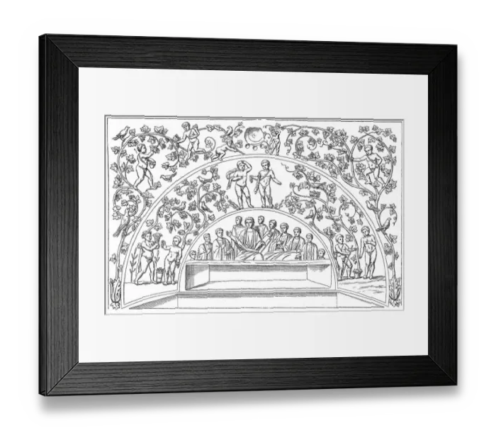 Framed Print : Christ teaching surrounded by the Apostles Framed Print : Christ teaching surrounded by the Apostles
