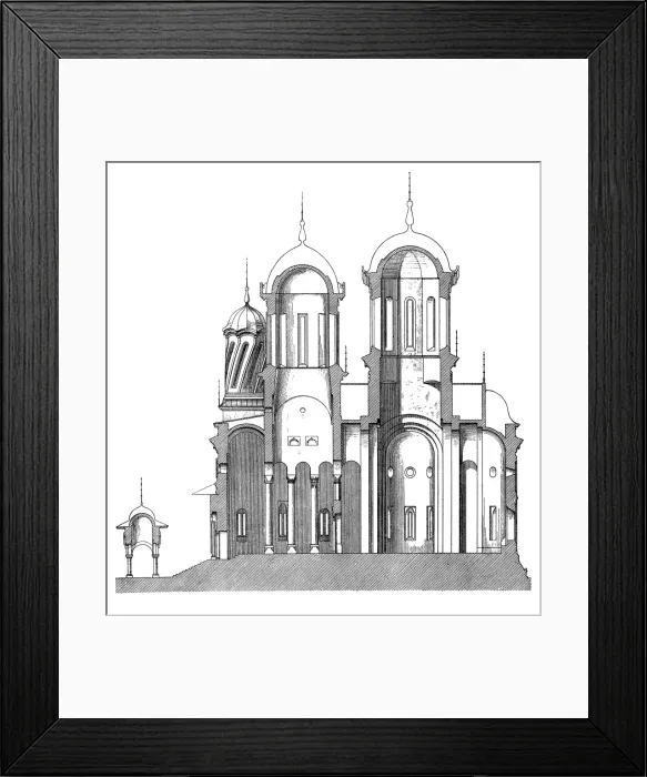 Framed Print : Arges monastery in Curtea de Arges, Romania Framed Print : Arges monastery in Curtea de Arges, Romania