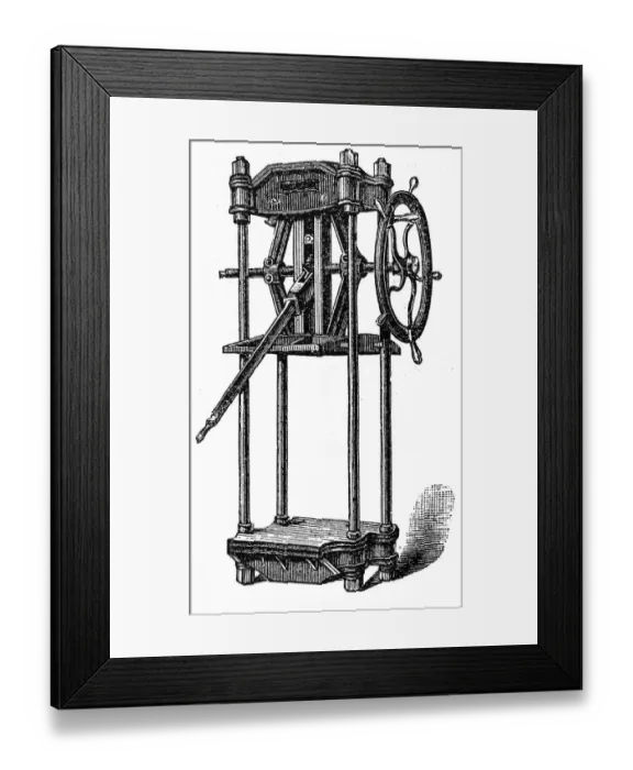 Framed Print : Machine. Illustration of a machine Framed Print : Machine. Illustration of a machine