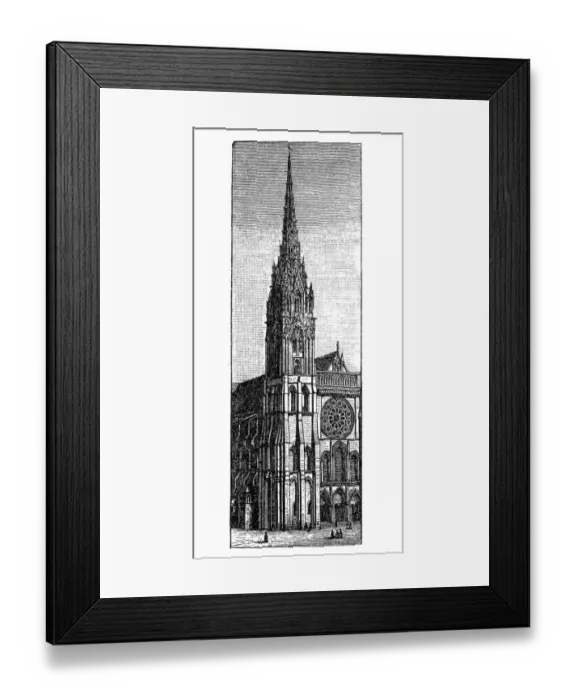 Framed Print : Chartres Cathedral Framed Print : Chartres Cathedral