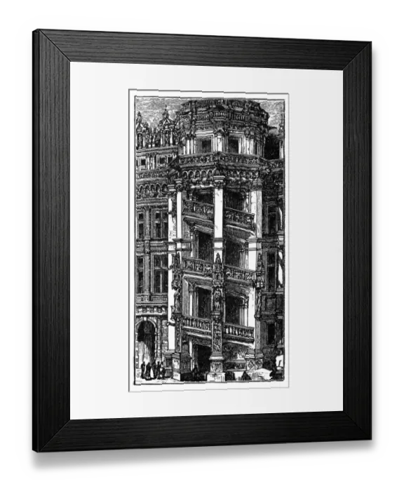 Framed Print : Staircase in the castle of Blois Framed Print : Staircase in the castle of Blois