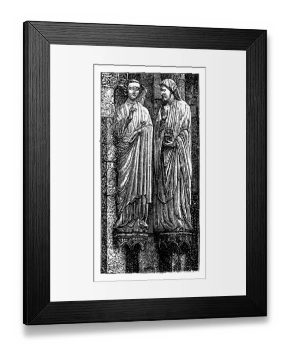 Framed Print : Statue on Amiens Cathedral, France Framed Print : Statue on Amiens Cathedral, France