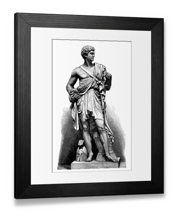 Framed Print : Statue of Wodzimierz Potocki by Bertel Thorvaldsen Framed Print : Statue of Wodzimierz Potocki by Bertel Thorvaldsen