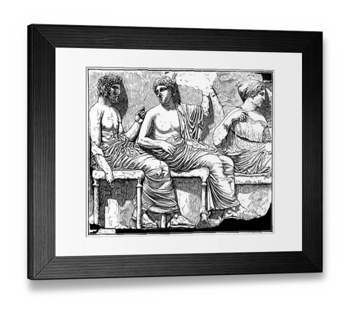 Framed Print : Poseidon, Apollo and Artemis Framed Print : Poseidon, Apollo and Artemis
