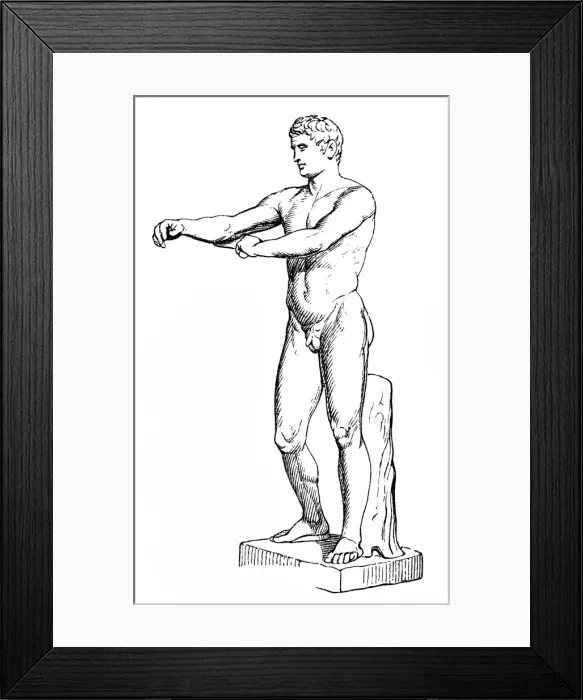 Framed Print : The so-called aApoxyomenosa (athe Scrapera)