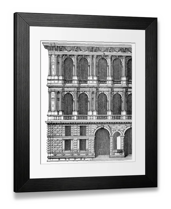 Framed Print : Palace of Pesaro in Venice Framed Print : Palace of Pesaro in Venice