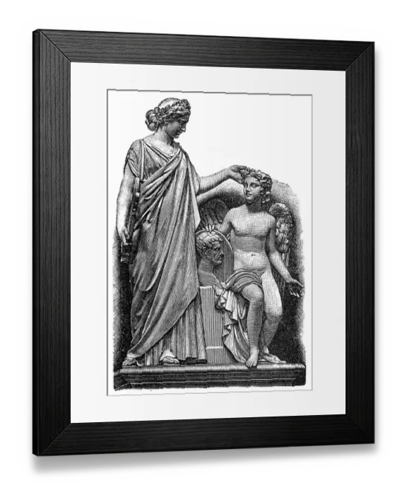 Framed Print : Monument to Luigi Cherubini