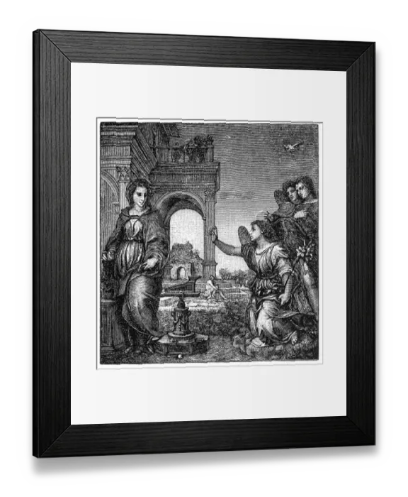 Framed Print : Del Sarto Andrea The Annunciation Framed Print : Del Sarto Andrea The Annunciation