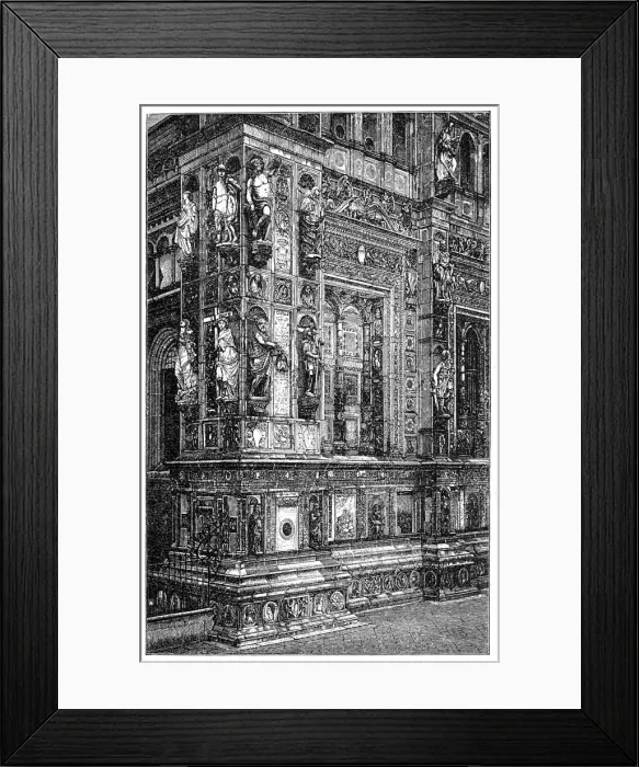 Framed Print : Certosa di Pavia (Lombardy, Italy Framed Print : Certosa di Pavia (Lombardy, Italy