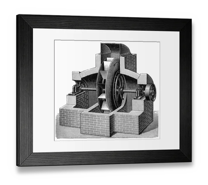 Framed Print : Wall mounted fan Framed Print : Wall mounted fan