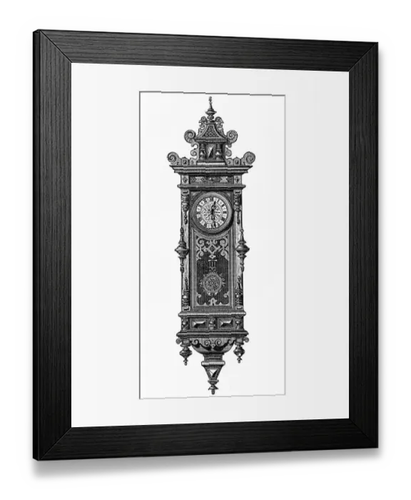 Framed Print : Wall Clock Framed Print : Wall Clock