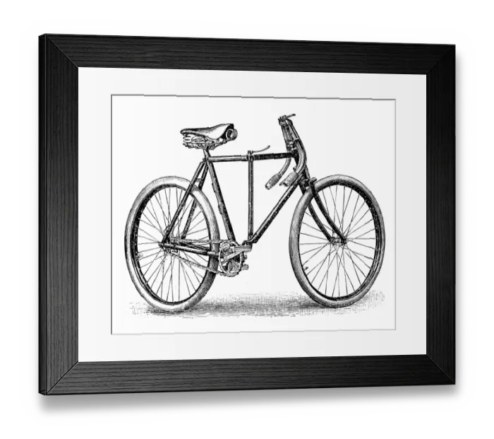 Framed Print : Military bicycle