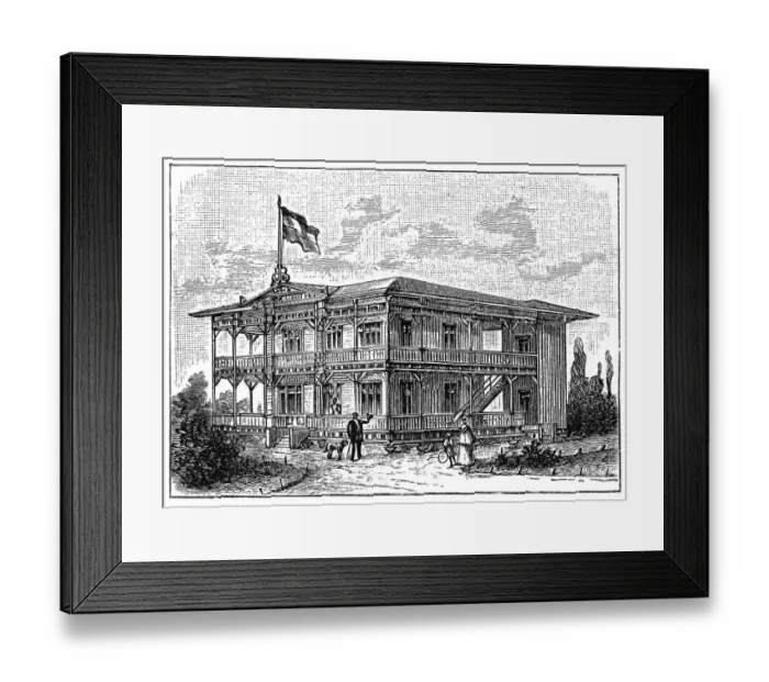 Framed Print : Sanatorium in Malimba (Cameroon)