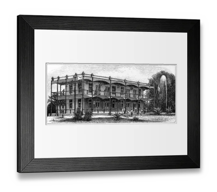 Framed Print : Imperial administrative building in Cameroon Framed Print : Imperial administrative building in Cameroon