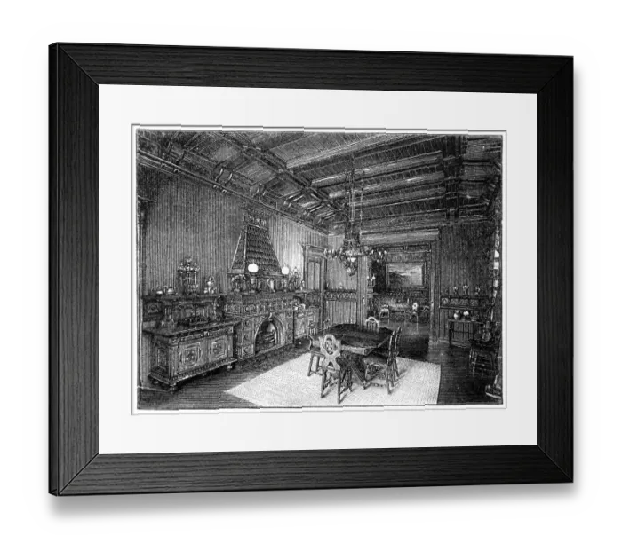 Framed Print : Dining room Framed Print : Dining room