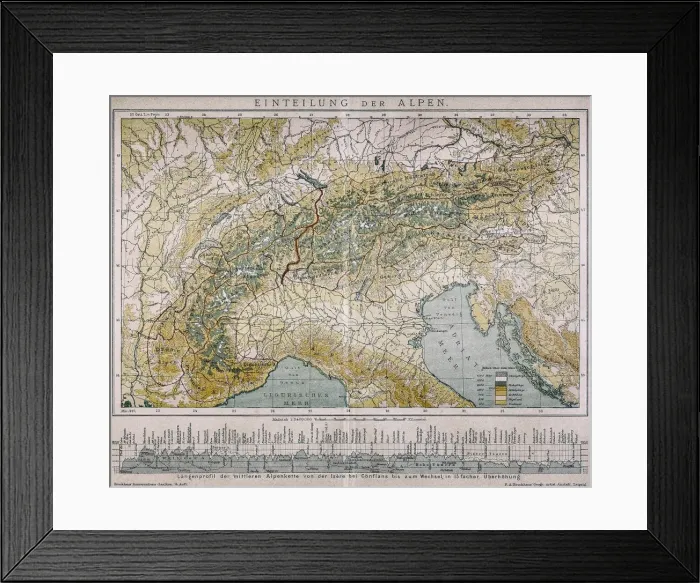 Framed Print : Classification of the Alps Framed Print : Classification of the Alps