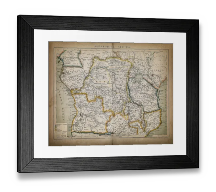 Framed Print : Equatorial Africa Framed Print : Equatorial Africa