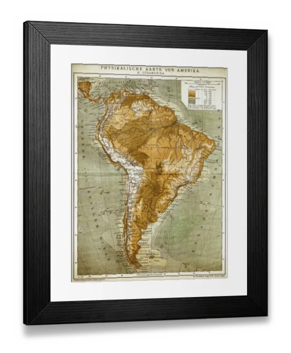 Framed Print : United States of America map Framed Print : United States of America map